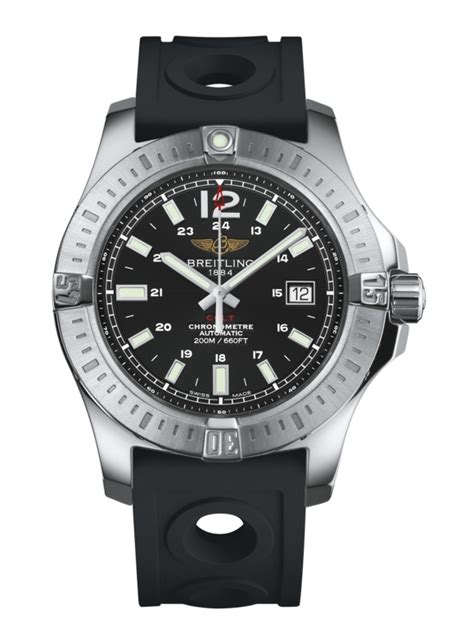 Breitling Colt 44 Automatic Volcano Black / Rubber • 